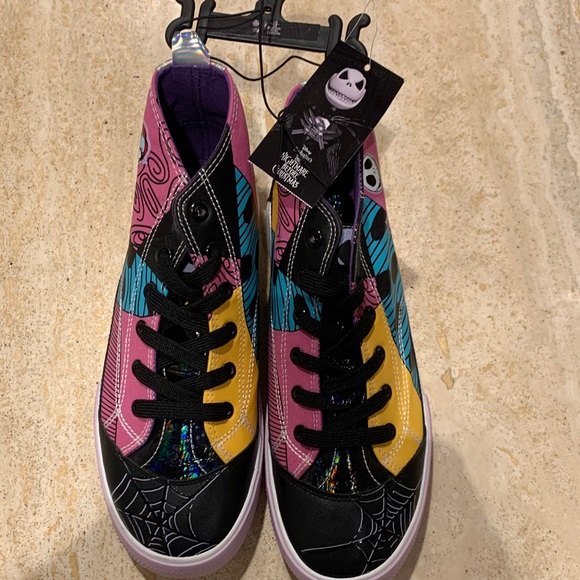 Disney Multicolor Nightmare Before Christmas Sneakers size 8.5 - Picture 1 of 7